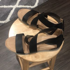 Black Comfort sandals